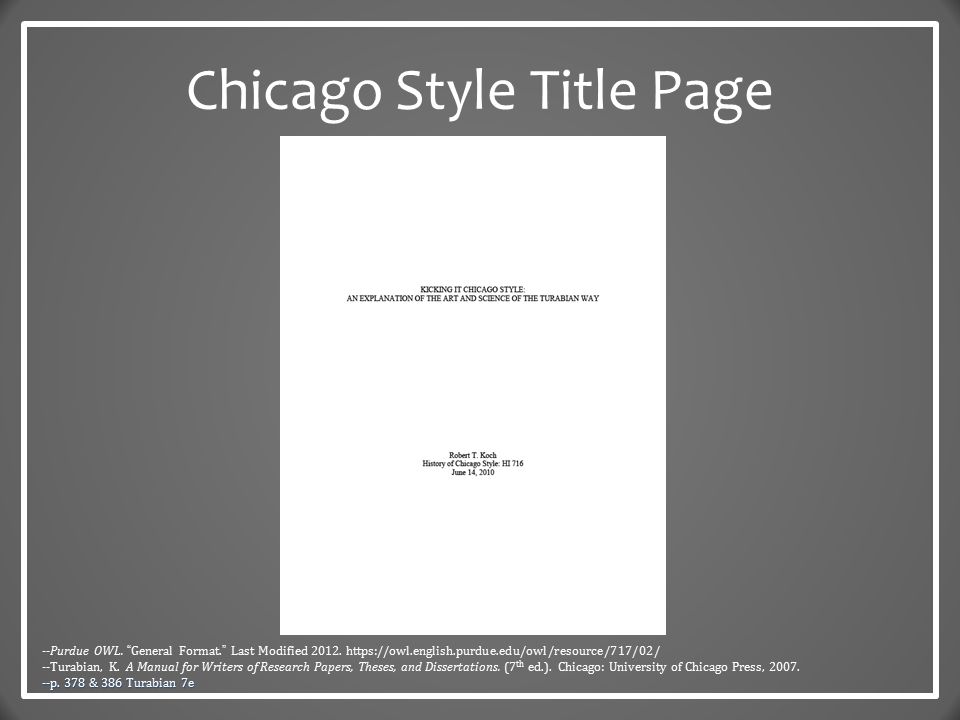 How to Write Chicago Style Paper